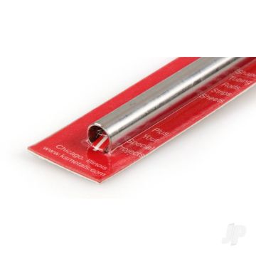 K&S 9619 Round Stainless Steel Tube 3/8" x 36" x .030"/22ga. (4 pcs)