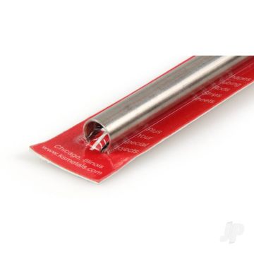 K&S 9621 Round Stainless Steel Tube 7/16" x 36" x .030"/22ga. (1 pcs)