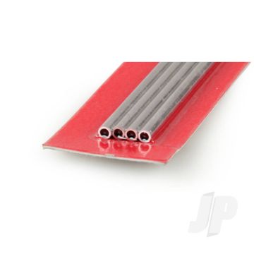 K&S 9802 Round Aluminium Tube 3mm x 300mm x .45mm (4 pcs)