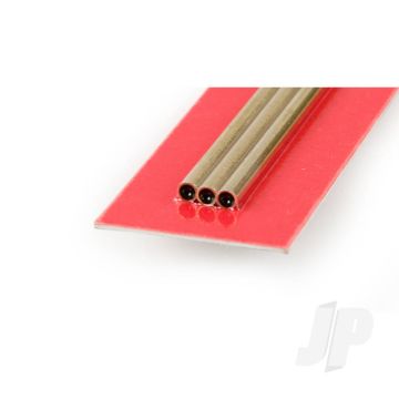 K&S 9834 Round Brass Tube 3mm x 300mm x .225mm (3 pcs)