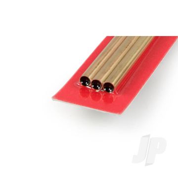 K&S 9838 Round Brass Tube 5mm x 300mm x .225mm (3 pcs)