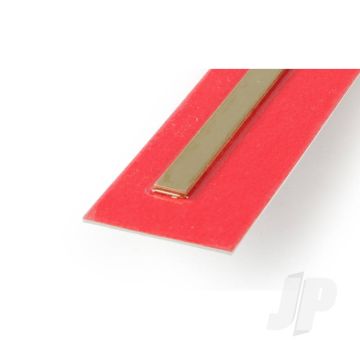 K&S 9840 Brass Strip Sheet Plate Flat Bar 6mm x 300mm x .5mm (3 pcs)