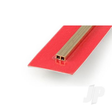 K&S 9851 Square Brass Tube 3mm x 300mm x .45mm (2 pcs)