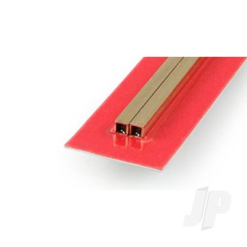 K&S 9852 Square Brass Tube 4mm x 300mm x .45mm (2 pcs)