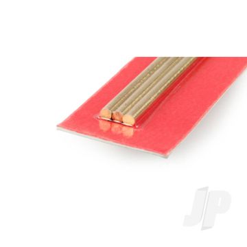 K&S 9865 Round Brass Rod 3mm x 300mm (3 pcs)