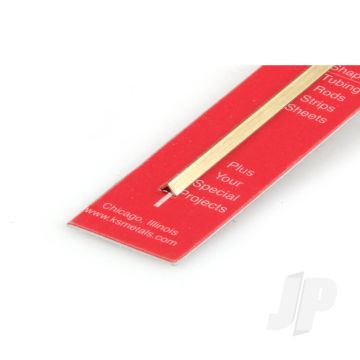 K&S 9880 Brass Equal Angle 1/8" x 300mm x .014" (1 pcs)