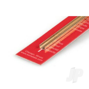K&S 9887 Brass U C Channel 1/4" x 300mm x .014" (1 pcs)