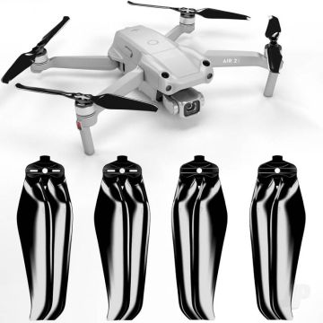 Master Airscrew STEALTH Propeller Props Set - Black - DJI Air 2S RC Drone