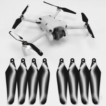 Master Airscrew DJI Mini 4 / 3 Pro SUPER STEALTH Upgrade Propellers - x4 Black