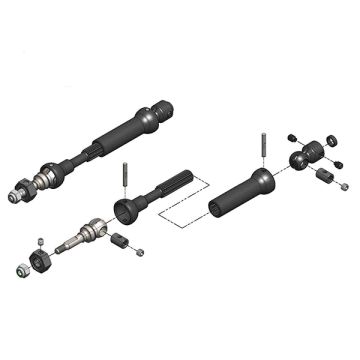 MIP X-Duty, Cvd Drive Kit, Fr Ont, 87mm To 112mm W/ 10mm X 5
