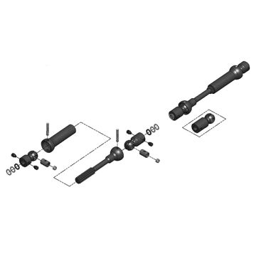 MIP X-Duty, Center Drive Kit, 115mm To 140mm W/ 5mm Hubs, S