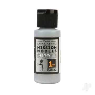 Mission Models Chrome (1oz) Acrylic Airbrush Paint