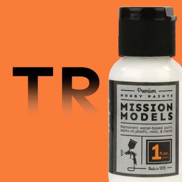 Mission Models Transparent Orange (1oz) Acrylic Airbrush Paint