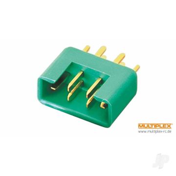 Multiplex MPX M6-50 High-current Plug, Male (100 pcs)
