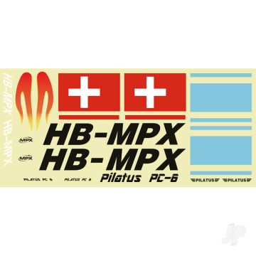 Multiplex Pilatus Decal Set, Blue (224373)