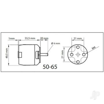 Multiplex ROXXY BL Outrunner (C50-65-09) Brushless Electric Motor