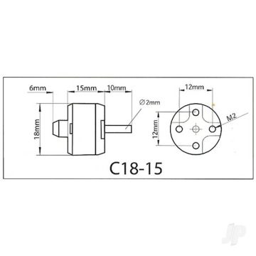 Multiplex ROXXY BL Outrunner (C18-15-25) Brushless Electric Motor
