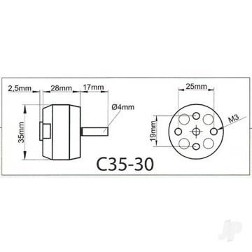 Multiplex ROXXY BL Outrunner (C35-30-14) Brushless Electric Motor