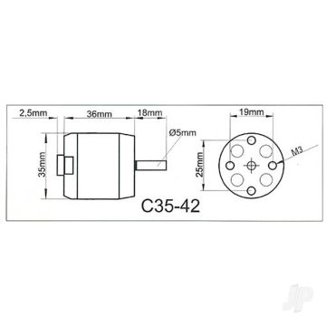 Multiplex ROXXY BL Outrunner (C35-42-05) Brushless Electric Motor