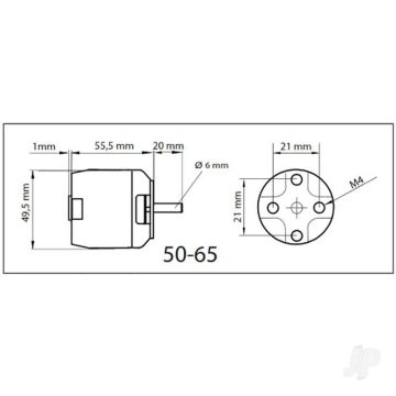 Multiplex ROXXY BL Outrunner (C50-65-07) Brushless Electric Motor