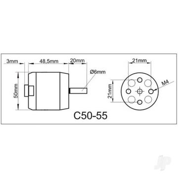 Multiplex ROXXY BL Outrunner (C50-55-45) Brushless Electric Motor