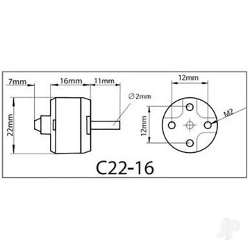Multiplex ROXXY BL Outrunner (C22-16-55) Brushless Electric Motor
