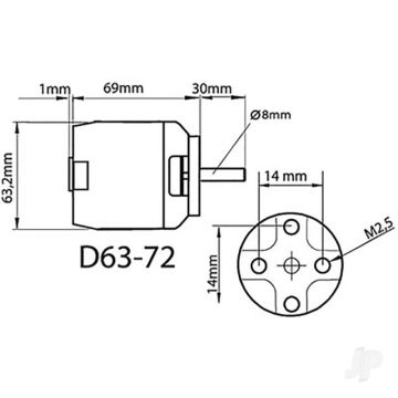 Multiplex ROXXY BL Outrunner (D63-72) Air Brushless Electric Motor