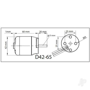 Multiplex ROXXY BL Outrunner (D42-65-06) Brushless Electric Motor