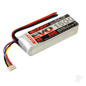 Multiplex Roxxy Evo 1600mAh 11.1v 3S 30C RC Model Plane LiPo Battery