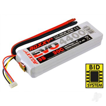 Multiplex Roxxy Evo 4400mAh 11.1v 3S 30C RC Model Plane LiPo Battery