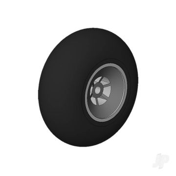 Multiplex Rubber wheel 45mm, 3,1mm
