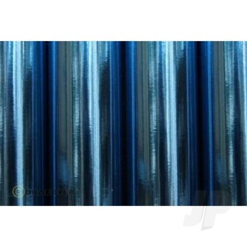 Oracover 2m Oralight Chrome Blue (97) Covering for RC Model Planes