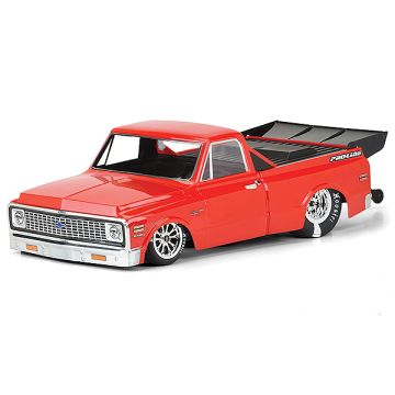 Proline 1972 Chevy C-10 Clear Drag Body For 2wd Drag Truck