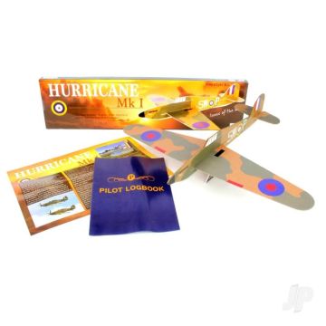 Hurricane Mk I Large Balsa Freeflight Kit with History Sheet & Pilot Logbook