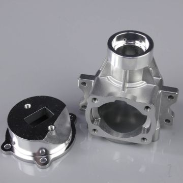 RCGF Stinger Engine Parts - Crankcase Lower & Backplate (26cc Rear Exhaust)