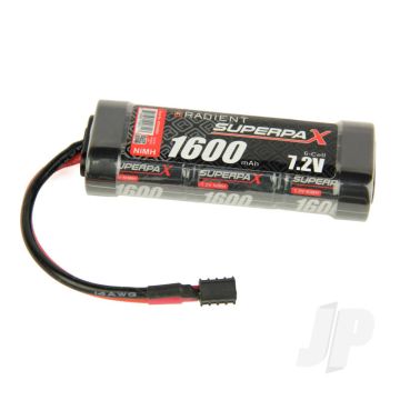 Radient NiMH Battery 7.2V 1600mAh 2/3A Deans HCT T-Style Connector Plug