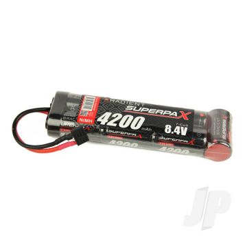 Radient NiMH Battery 8.4V 4200mAh SC 6-1 Stick Pack Deans HCT T-Style Connector Plug