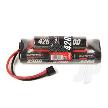 Superpax 8 Cell SC 4200mAh 9.6V NiMH 6+2 Hump Battery Pack Deans T-style Plug 