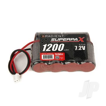 Radient NiMH Battery 7.2V 1200mAh 2/3A 4-2 SBS-Flat Pack Mini Connector Plug