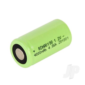 Radient NiMH Battery 1.2V 4000mAh Sub-C SC SCR Cell No Tabs
