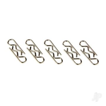 Radient Body Clips, Sandard Straight, Silver (10 pcs) 