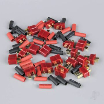 Radient Deans Pairs including Heat Shrink (10 pcs) 