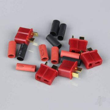 Radient Deans Female including Heat Shrink (Battery End) (5 pcs) 