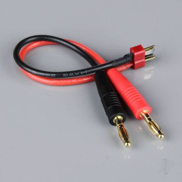 Radient Charge Lead, 4mm Bullet to Deans Male, 14AWG, 150mm (ESC End) 
