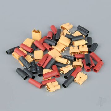 Radient XT30 Pairs including Heat Shrink (10 pcs) 