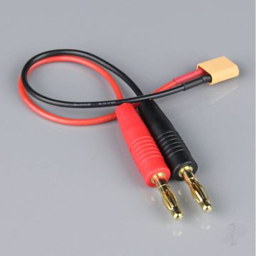 Radient Charge Lead, 4mm Bullet to XT30 Male, 18AWG, 150mm (ESC End) 