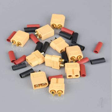 Radient XT60 Pairs including Heat Shrink (5 pcs) 