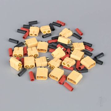 Radient XT60 Pairs including Heat Shrink (10 pcs) 