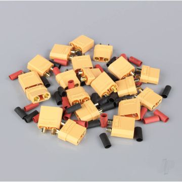 Radient XT90 Pairs including Heat Shrink (10 pcs) 