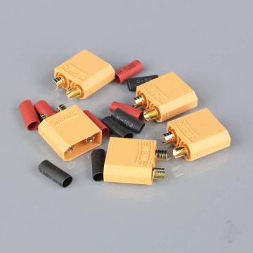 Radient XT90 Male including Heat Shrink (ESC End) (5 pcs) 